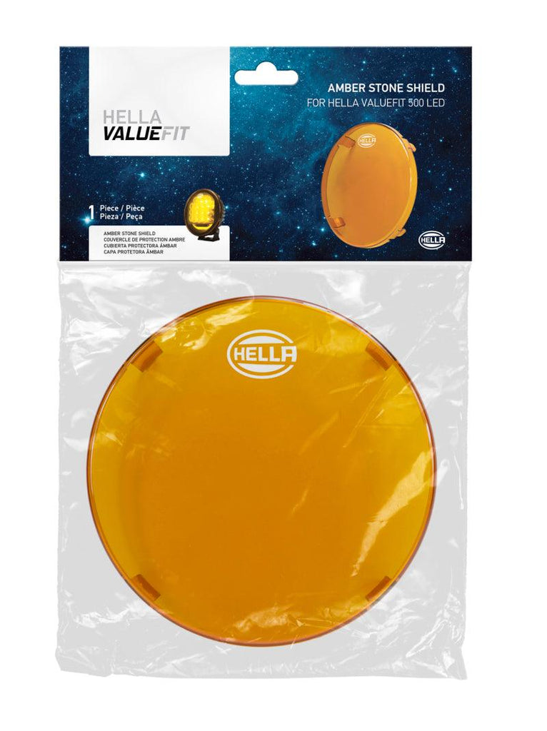 Hella 500 LED Driving Lamp 6in Amber Cover - Corvette Realm