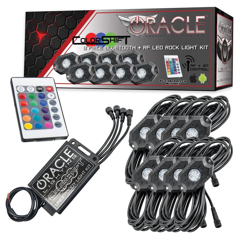 Oracle Bluetooth + RF Underbody Rock Light Kit - 8 PCS - ColorSHIFT - Corvette Realm