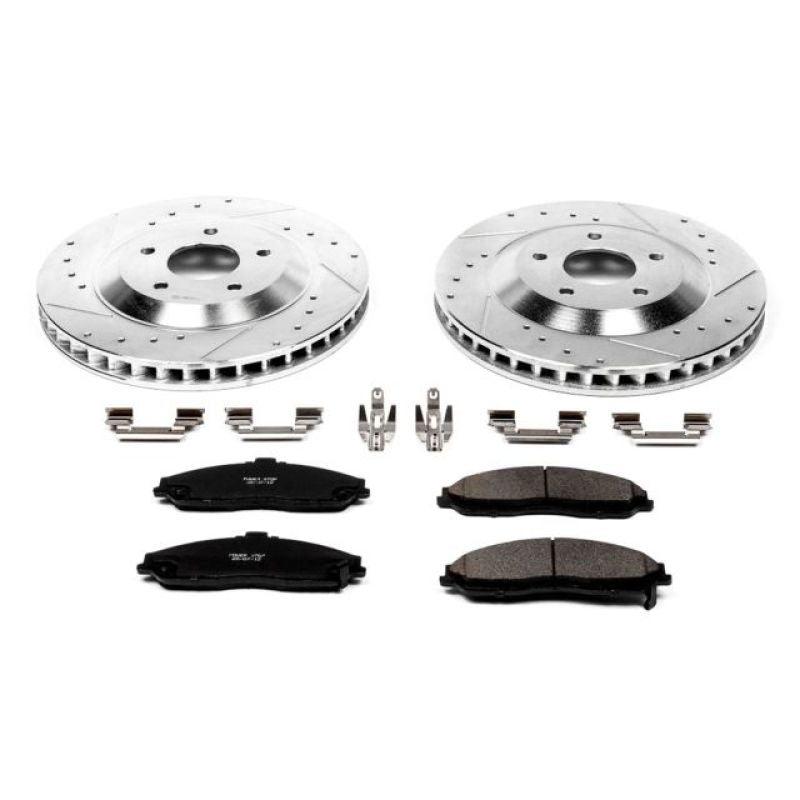 Power Stop 2004 Cadillac XLR Front Z23 Evolution Sport Brake Kit - Corvette Realm