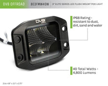 Load image into Gallery viewer, DV8 Offroad Elite Series 3in Cube LED Light 40W Spot 3W LED - Corvette Realm