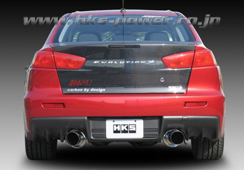 HKS 08-09 Evo 10 Hi-Power Dual Tip Catback Exhaust - Corvette Realm