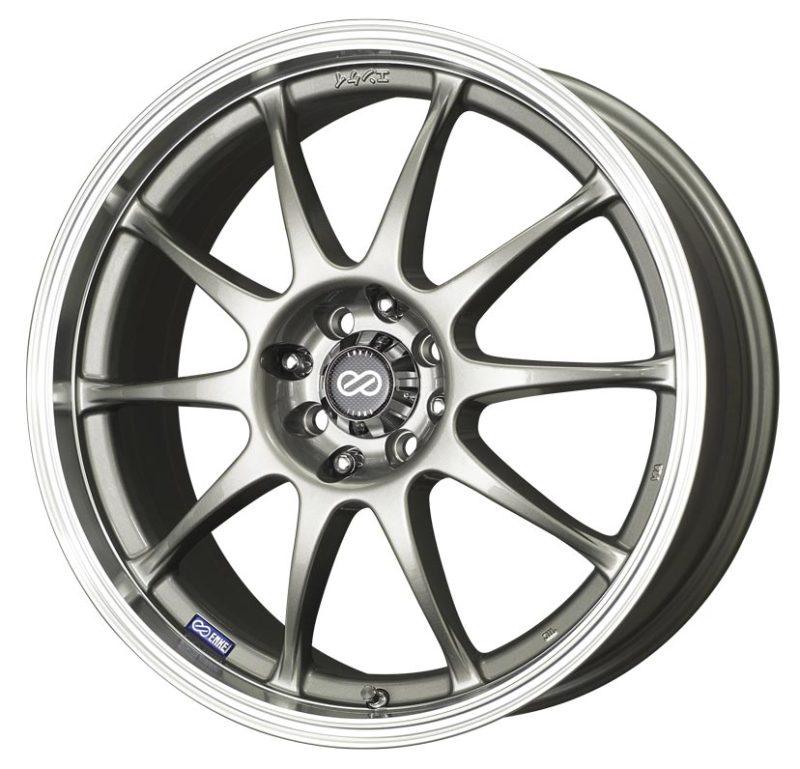 Enkei J10 15x6.5 5x100/114.3 38mm Offset 72.62mm Bore Dia Silver w/ Machined Lip Wheel - Corvette Realm