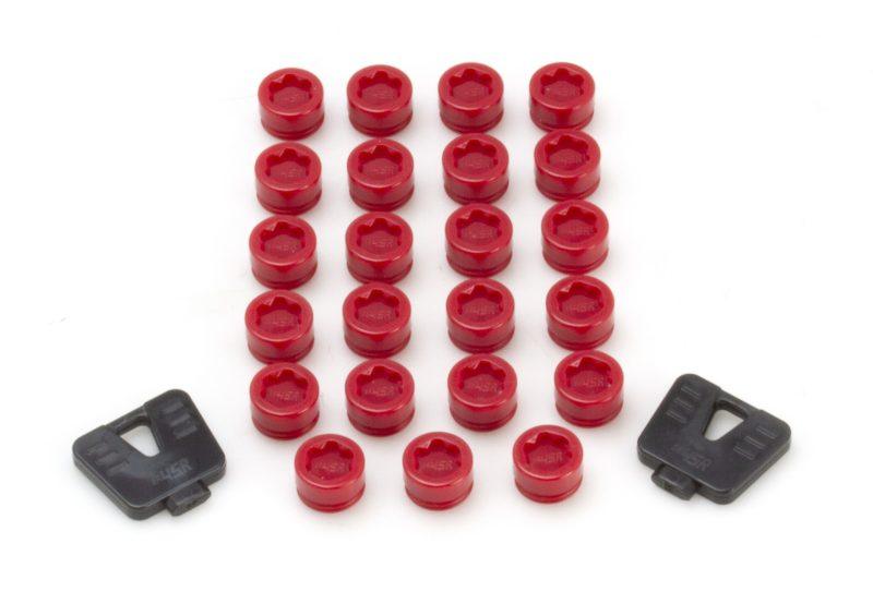 Wheel Mate SR45R Caps Set of 20 - Red - Corvette Realm