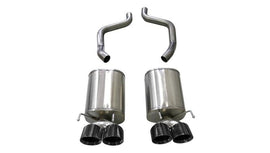 Corsa 05-08 Chevrolet Corvette (C6) 6.0L/6.2L Black Xtreme Axle-Back Exhaust w/4.5in Tips - Corvette Realm