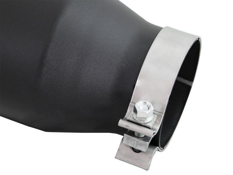 aFe Diesel Exhaust Tip Bolt On Black 4in Inlex x 6in Outlet x 12in - Corvette Realm