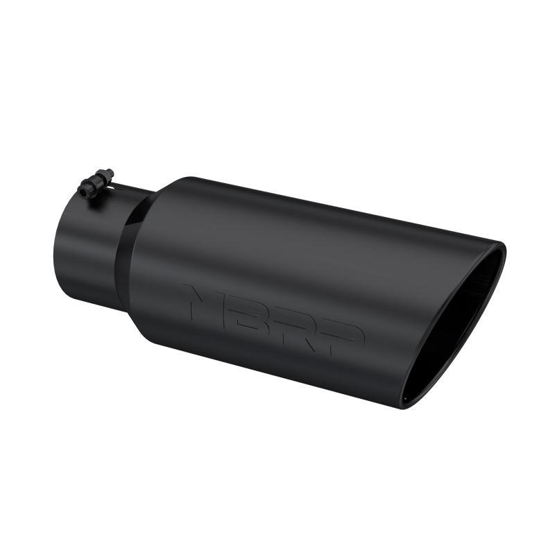 MBRP Universal Tip 7in O.D. Rolled End 5in inlet 18in length Black - Corvette Realm