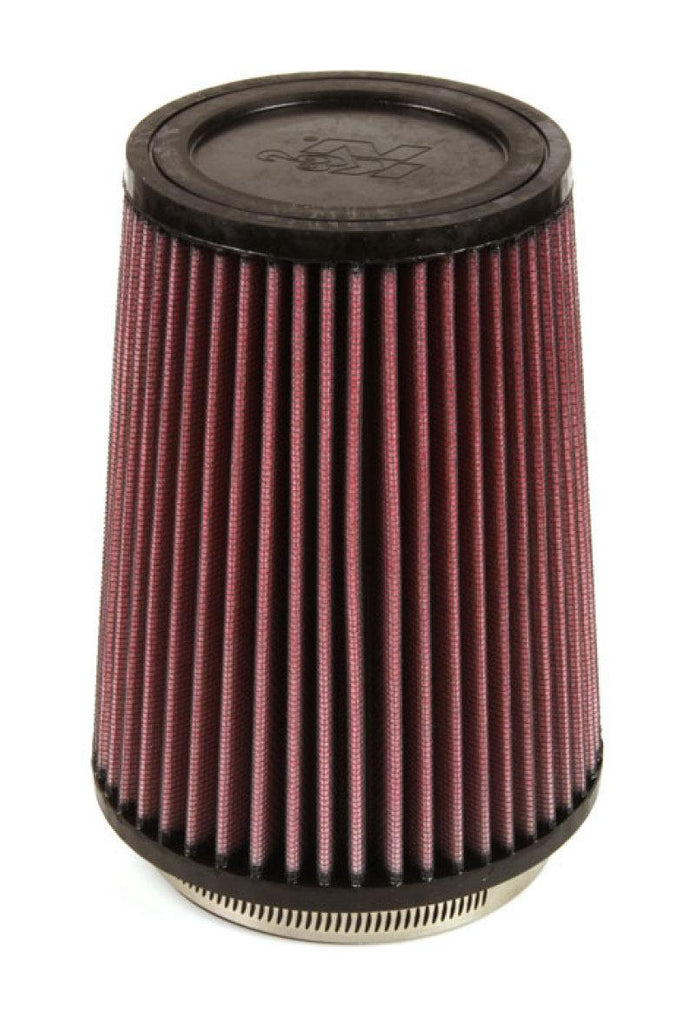 K&N Filter Universal Rubber Filter 4 inch Flange 5 3/8 inch Base 4 3/8 inch Top 7 inch Height - Corvette Realm