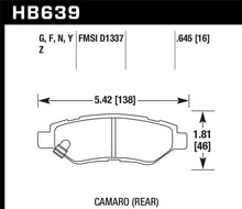 Load image into Gallery viewer, Hawk Camaro V6 Performance Ceramic Street Rear Brake Pads - Corvette Realm