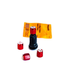Fifteen52 Valve Stem Cap Set - Red - 4 Pieces - Corvette Realm