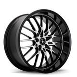 Konig Lace 17x7 10x100/114.3 ET40 Black/Machine Spoke