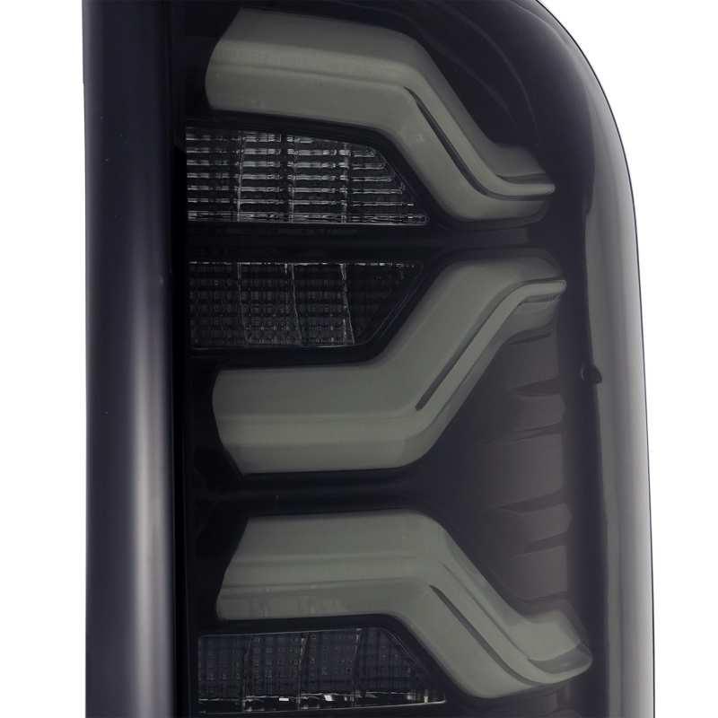 AlphaRex 16-20 Toyota Tacoma PRO-Series LED Tail Lights Jet Black - Corvette Realm