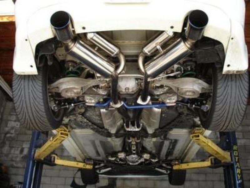 HKS 03-07 G35 Dual Hi-Power Titanium Tip Catback Exhaust - Corvette Realm