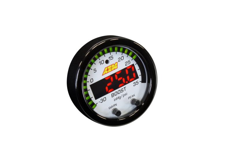 AEM X-Series Boost Pressure -30inHg 35psi Gauge - Corvette Realm