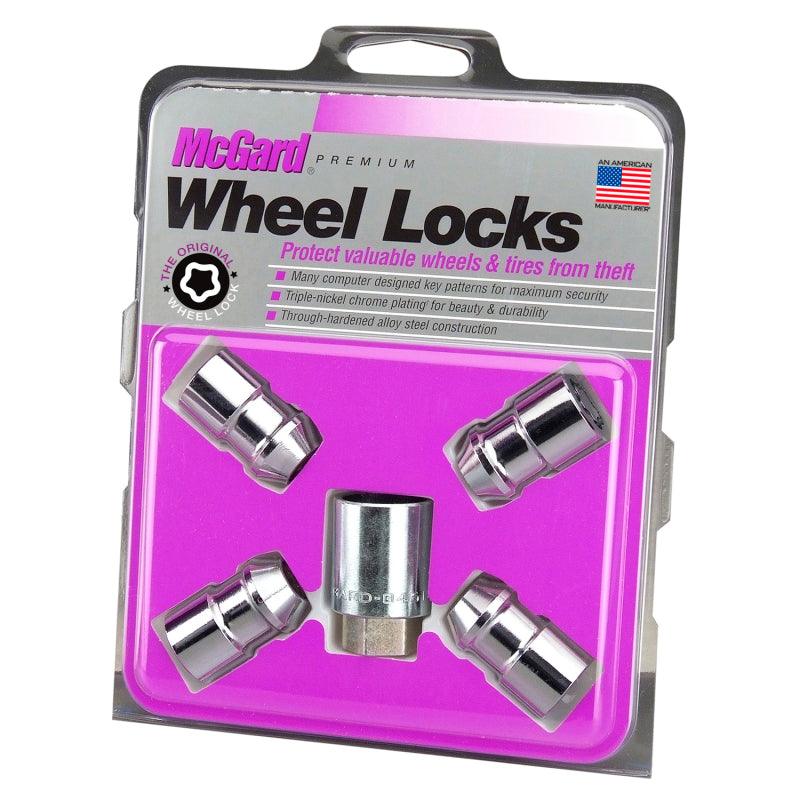 McGard Wheel Lock Nut Set - 4pk. (Cone Seat) 7/16-20 / 3/4 Hex / 1.46in. Length - Chrome - Corvette Realm
