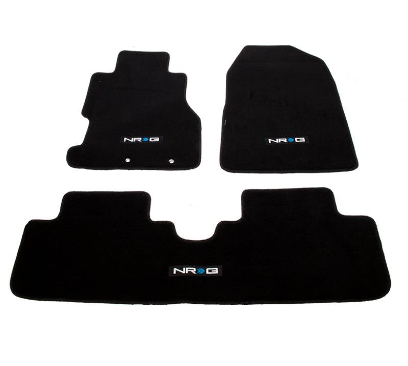 NRG Floor Mats - 02-03 Honda Civic Si 3DR Coupe (NRG Logo) - 3pc. - Corvette Realm