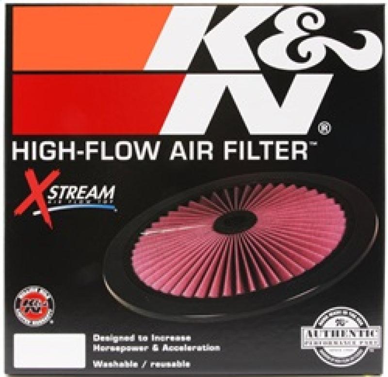 K&N X-Stream Top Filter X-Stream 14 inch OD Black - Corvette Realm