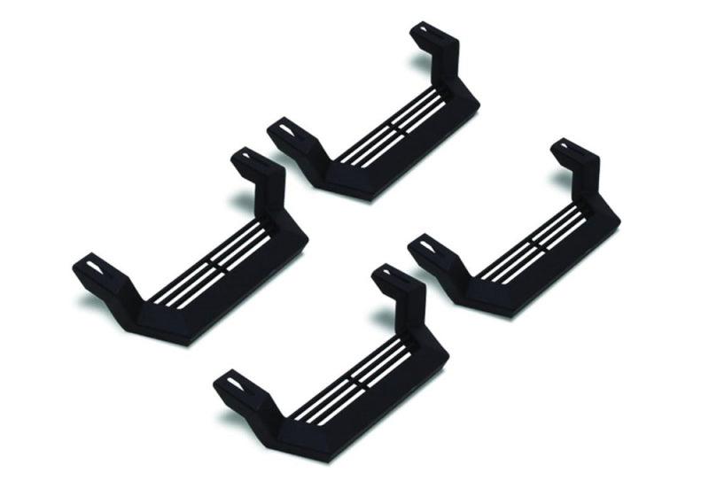 Rampage 1999-2019 Jeep Rock Rail Short Step Universal 4 Piece Set - Black - Corvette Realm