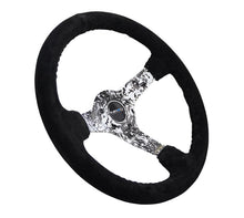 Load image into Gallery viewer, NRG Reinforced Steering Wheel (350mm / 3in. Deep) Blk Suede w/Hydrodipped Digi-Camo Spokes - Corvette Realm