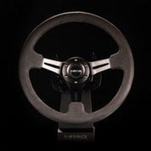 Load image into Gallery viewer, NRG Reinforced Steering Wheel (350mm / 3in. Deep) Black Leather w/ Alcantara Stitching - Corvette Realm