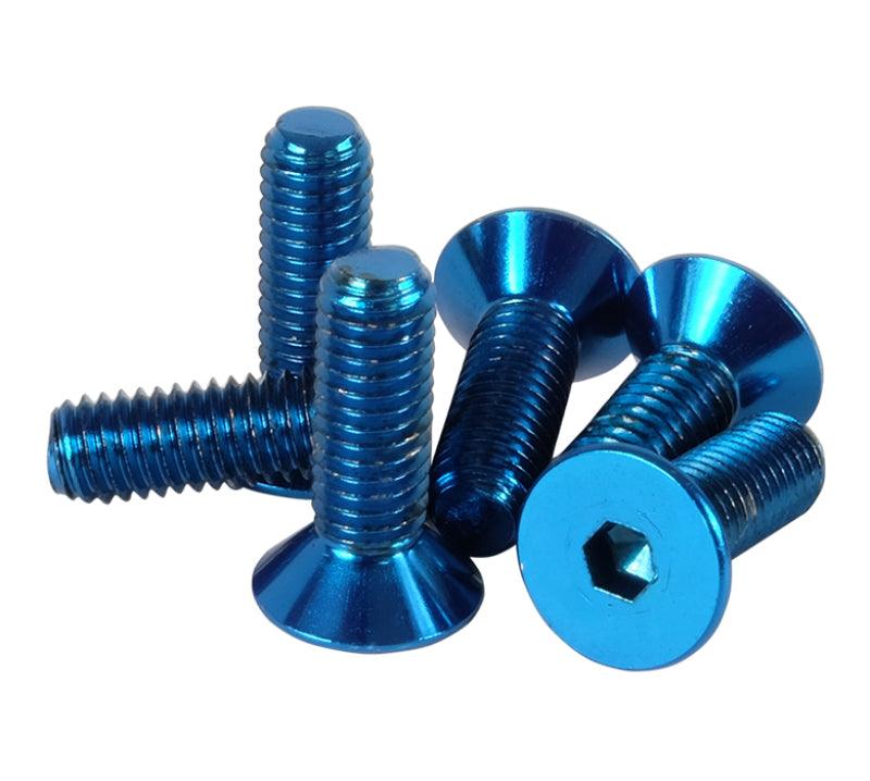 NRG Steering Wheel Screw Upgrade Kit (Conical) - Blue - Corvette Realm