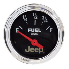 Load image into Gallery viewer, Autometer Jeep 52mm 73 OHMS Empty/8-12 OHMS Full Short Sweep Electronic Fuel Level Gauge - Corvette Realm