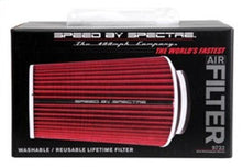 Load image into Gallery viewer, Spectre Adjustable Conical Air Filter 9-1/2in. Tall (Fits 3in. / 3-1/2in. / 4in. Tubes) - Red - Corvette Realm