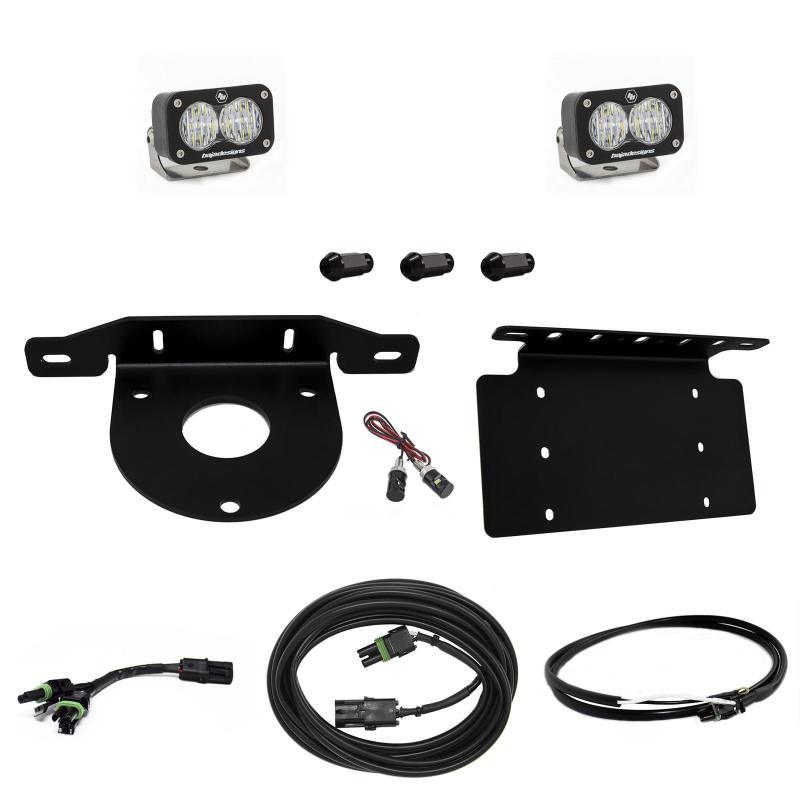 Baja Designs 2021+ Ford Bronco Dual S2 Sport W/C Reverse Kit w/Lic Plate w/Upfitter - Corvette Realm