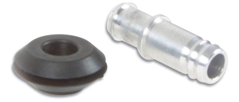 Vibrant 10mm (2/5in) O.D. Aluminum Vacuum Hose Fitting (includes Rubber Grommet) - Corvette Realm