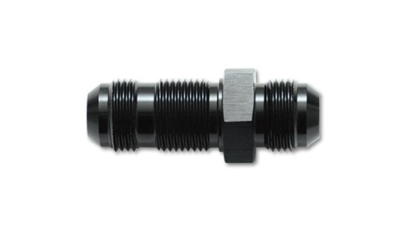 Vibrant -4AN Flare Straight Bulkhead Adapter Fitting - Aluminum - Corvette Realm