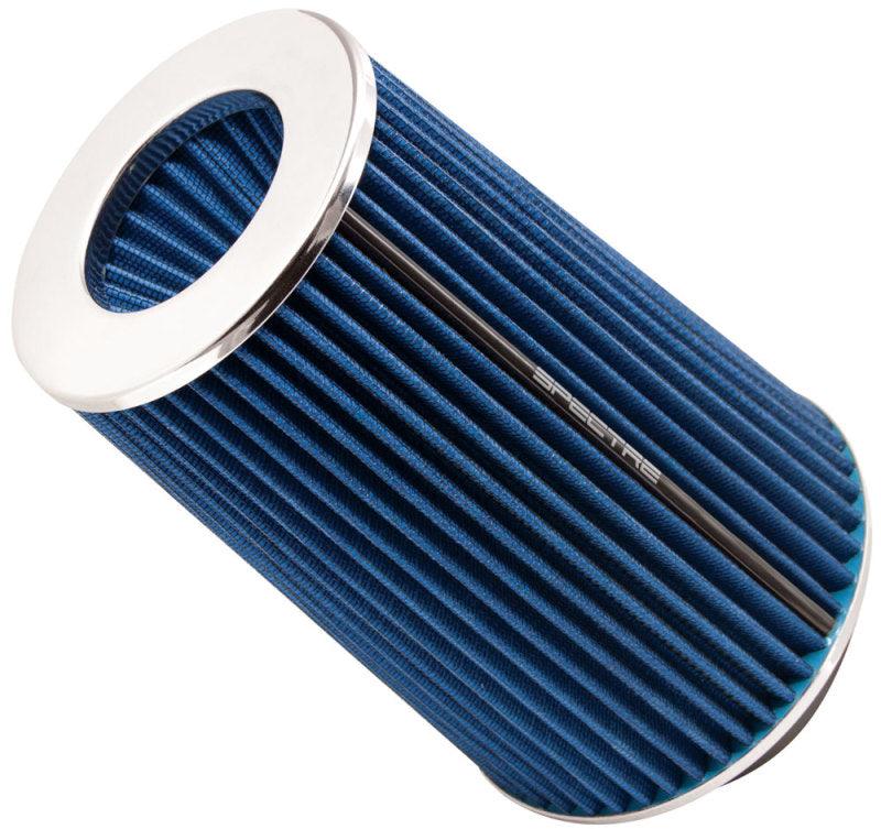 Spectre Adjustable Conical Air Filter 9-1/2in. Tall (Fits 3in. / 3-1/2in. / 4in. Tubes) - Blue - Corvette Realm