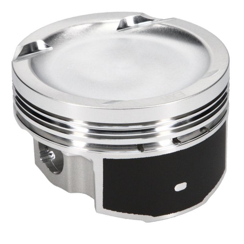 JE Pistons VW TSI 2.0 Turbo 83mm Bore +.50mm Oversize 9.6:1 CR -7.8cc Dish Piston (Set of 4) - Corvette Realm