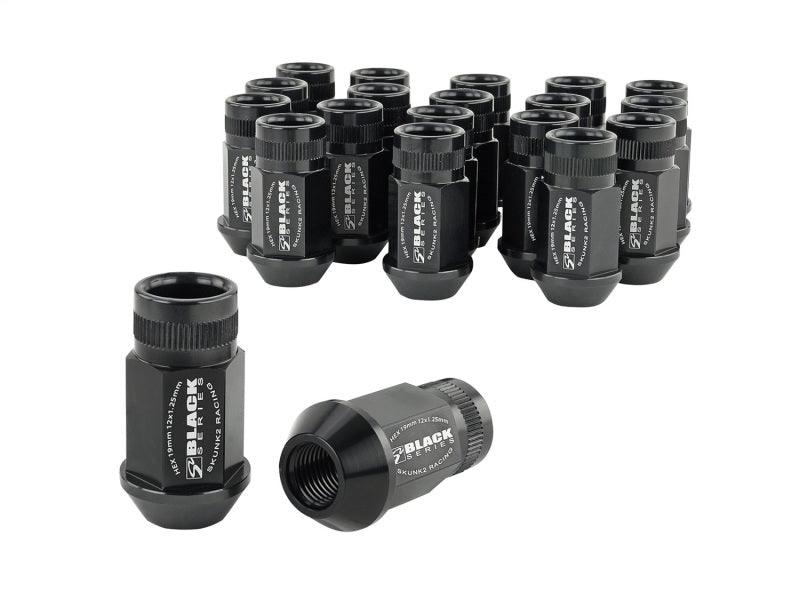 Skunk2 12x1.25 Forged Lug Nut - Black (Set of 20) - Corvette Realm