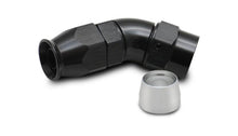 Load image into Gallery viewer, Vibrant 45 Degree One Piece Hose End for PTFE Lined Hose Size -8AN - Corvette Realm