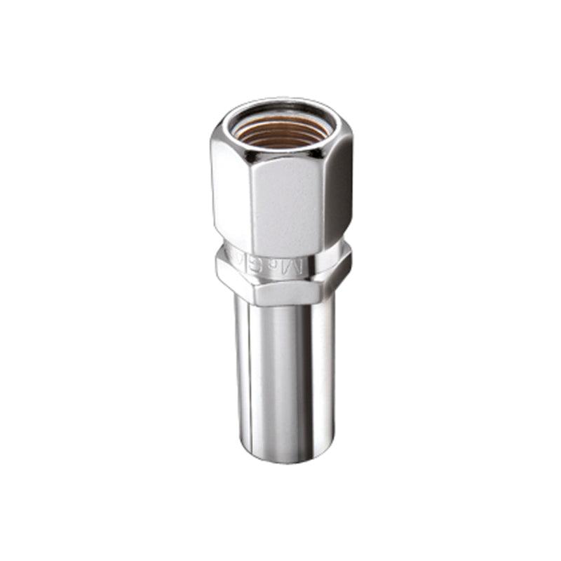 McGard Hex Lug Nut (Drag Racing X-Long Shank) 1/2-20 / 13/16 Hex / 2.475in. Length (4-Pack) - Chrome - Corvette Realm