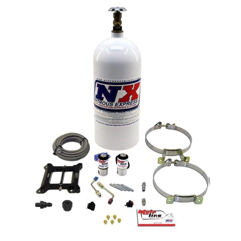 Nitrous Express Mainline Carb Nitrous Kit w/10lb Bottle - Corvette Realm