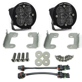 Baja Designs 18-20 Jeep Wrangler JL Sahara Fog Squadron Sport Fog Pocket Kit - Clear - Corvette Realm