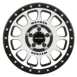 Method MR305 NV 16x8 0mm Offset 5x4.5 83mm CB Machined/Black Street Loc Wheel - Corvette Realm