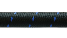 Load image into Gallery viewer, Vibrant -6 AN Two-Tone Black/Blue Nylon Braided Flex Hose (5 foot roll) - Corvette Realm