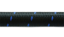 Load image into Gallery viewer, Vibrant -10 AN Two-Tone Black/Blue Nylon Braided Flex Hose (2 foot roll) - Corvette Realm
