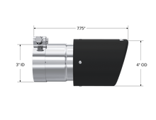 Load image into Gallery viewer, MBRP Universal Carbon Fiber Tip 4in OD/3in Inlet/7.7in L - Corvette Realm