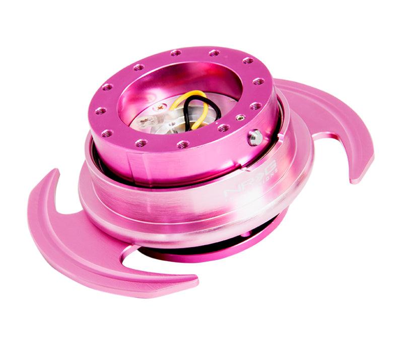 NRG Quick Release Kit Gen 3.0 - Pink Body / Pink Ring w/Handles - Corvette Realm