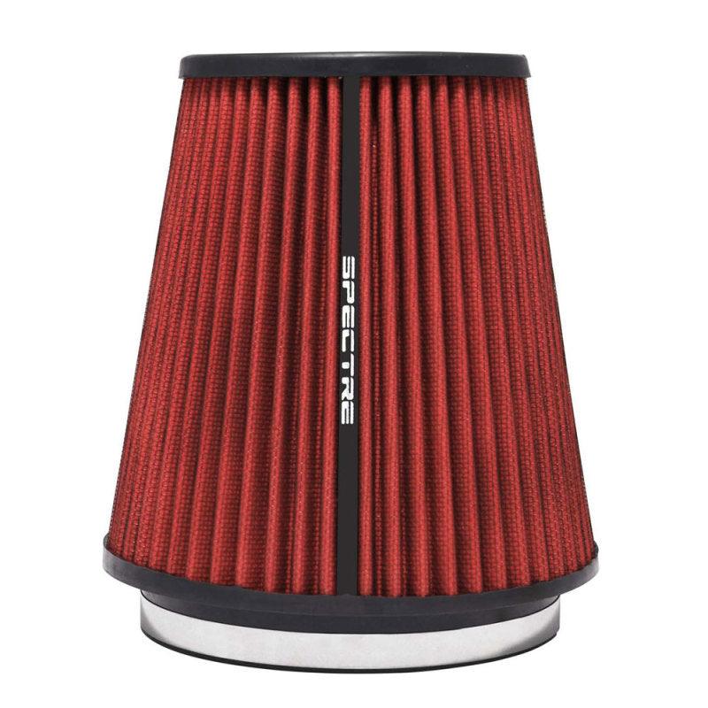 Spectre HPR Conical Air Filter 6in. Flange ID / 7.719in. Base OD / 8.5in. Tall - Red - Corvette Realm