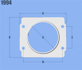 Vibrant MAF Sensor Adapter Plate for Subaru applications use w/ 3in Inlet I.D. filters only - Corvette Realm