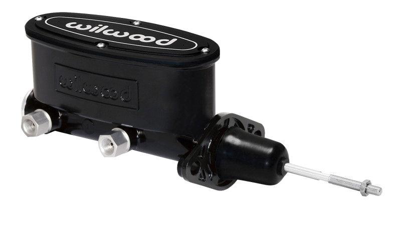 Wilwood High Volume Tandem Master Cylinder - 7/8in Bore Black-W/Pushrod - Corvette Realm