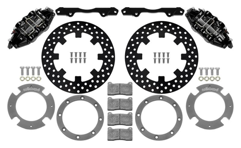 Wilwood 17-21 Can-Am X3RS Black 6-Piston Rear Kit 11.25in - Drilled Rotors - Corvette Realm