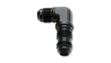 Load image into Gallery viewer, Vibrant -4AN Bulkhead Adapter 90 Degree Elbow Fitting - Anodized Black Only - Corvette Realm
