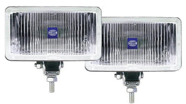 Hella 450 H3 12V SAE/ECE Fog Lamp Kit Clear - Rectangle (Includes 2 Lamps) - Corvette Realm