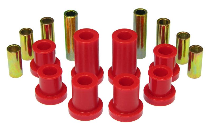 Prothane 07-14 Chevy Silverado 2/4wd Upper/Lower Front Control Arm Bushings - Red - Corvette Realm