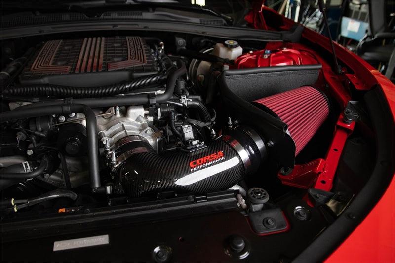 Corsa 17-21 Chevrolet Camaro ZL1 Carbon Fiber Air Intake w/ DryTech 3D No Oil Filtration - Corvette Realm