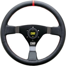 Load image into Gallery viewer, OMP WRC Steering Wheel Black/Red Leather - Corvette Realm